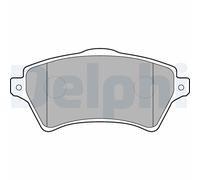 DELPHI LP1652 Kit pastiglie freno, Freno a disco per LAND ROVER