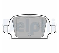DELPHI LP1677 Kit pastiglie freno, Freno a disco per OPEL,VAUXHALL