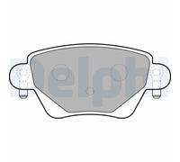 DELPHI LP1682 Kit pastiglie freno, Freno a disco per FORD,JAGUAR,RENAULT