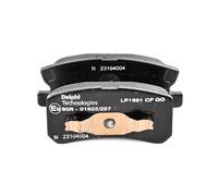 DELPHI LP1691 Kit pastiglie freni Posteriore adatto per PEUGEOT 4007 (VU, VV)