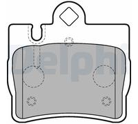 Set di pastiglie freno DELPHI LP1697, posteriore