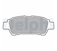 Set di pastiglie freno DELPHI LP1710, posteriore