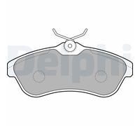 Set di pastiglie freno DELPHI LP1715, anteriore