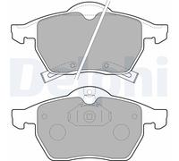 DELPHI LP1731 Kit pastiglie freno, Freno a disco per OPEL,SAAB,VAUXHALL