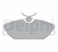 Set di pastiglie freno DELPHI LP1744, anteriore