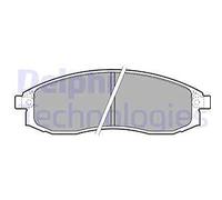 Delphi Kit pastiglie freni LP1759 Anteriore Low-Metallic con segnalatore usura per Nissan Mitsubishi