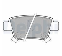 DELPHI Kit pastiglie freno LP1785 Posteriore Low-Metallic per Toyota Avensis