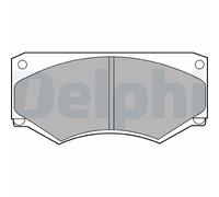Pastiglie freno Low-Metallic LP180 DELPHI per MERCEDES-BENZ PUCH