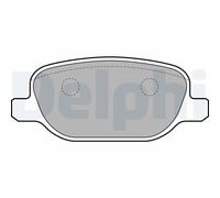 Set di pastiglie freno DELPHI LP1845, posteriore