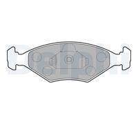 DELPHI LP1854 Kit pastiglie freno, Freno a disco per FIAT
