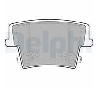 DELPHI LP2035 Kit pastiglie freno, Freno a disco per CHRYSLER,LANCIA