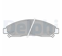 DELPHI LP2037 Kit pastiglie freno, Freno a disco per ASTON MARTIN,CHEVROLET,FORD