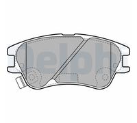 Set di pastiglie freno DELPHI LP2062, fronte