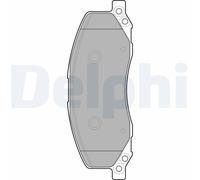 DELPHI LP2082 Kit pastiglie freno, Freno a disco per OPEL,SAAB,VAUXHALL
