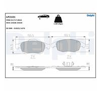 Set di pastiglie freno DELPHI LP2101, anteriore
