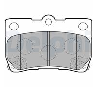 DELPHI LP2130 Kit pastiglie freno, Freno a disco per LEXUS,TOYOTA,TOYOTA (FAW)