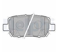 DELPHI LP2160 Kit pastiglie freno, Freno a disco per HONDA