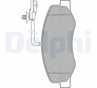 DELPHI LP2192 Kit pastiglie freno, Freno a disco per NISSAN,OPEL,RENAULT,VAUXHAL