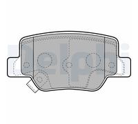 Delphi Kit pastiglie freno LP2193 Low-Metallic posteriore per TOYOTA VERSO 2009-2018