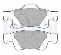 Set di pastiglie freno DELPHI LP2251, posteriore