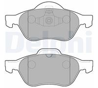 Set di pastiglie freno DELPHI LP2252, anteriore