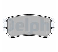 Set di pastiglie freno DELPHI LP2303, posteriore