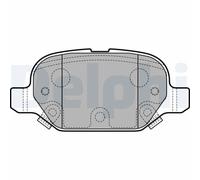 DELPHI LP2761 Kit pastiglie freno, Freno a disco per FIAT