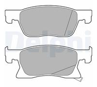 DELPHI LP3238 Set Pastiglia Freno, Freno a Disco per Opel, Vauxhall