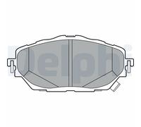 Set di pastiglie freno DELPHI LP3378, anteriore