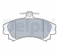 Set di pastiglie freno DELPHI LP3533, fronte