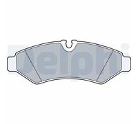 Delphi Set di pastiglie freno LP3549 posteriore per Mercedes-Benz