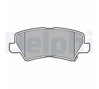 Set di pastiglie freno DELPHI LP3665, posteriore