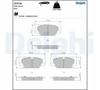 DELPHI LP3736 Kit pastiglie freni