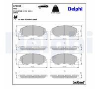 DELPHI LP3905 Kit pastiglie freno, Freno a disco per ISUZU