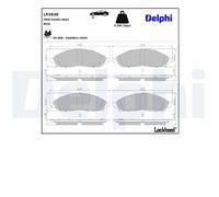 DELPHI LP3930 Kit pastiglie freni
