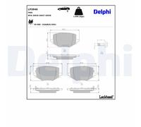 DELPHI LP3940 Kit pastiglie freno a disco NISSAN