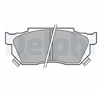 DELPHI LP445 Kit pastiglie freno, Freno a disco per HONDA