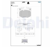 DELPHI LP5066EV Kit pastiglie freno, Freno a disco per BMW