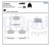 Pastiglie freno Low-Metallic LP5085EV DELPHI per MAZDA MX-30