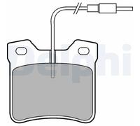 Set di pastiglie freno DELPHI LP667, posteriore