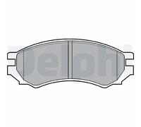 Set di pastiglie freno DELPHI LP670, fronte
