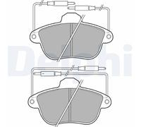 DELPHI LP741 Kit pastiglie freno, Freno a disco per PEUGEOT