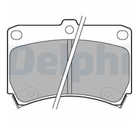 Set di pastiglie freno DELPHI LP743, anteriore