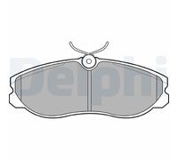 Set di pastiglie freno DELPHI LP847, anteriore