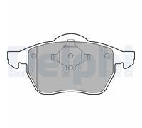 Set di pastiglie freno DELPHI LP978, fronte