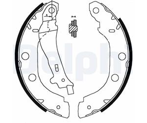 DELPHI LS1828 Kit ganasce freno RENAULT NISSAN