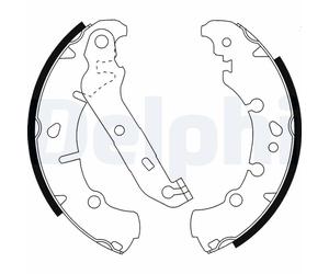 DELPHI LS1912 Kit ganasce freno FORD MAZDA
