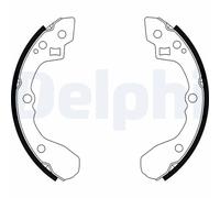 DELPHI LS1918 Kit ganasce freno KIA