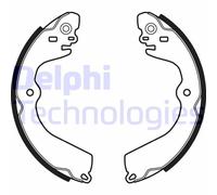 DELPHI LS2049 Kit ganasce freni 228mm per NISSAN NV200 Kasten / Kombi Posteriore