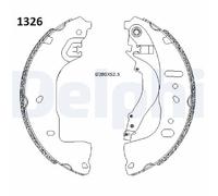 DELPHI LS2197 Kit ganasce freno per AUDI,CUPRA,FORD,FORD USA,SKODA,VW,VW (SVW)